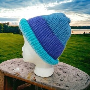 Hand Knit Reversible Unisex Toque